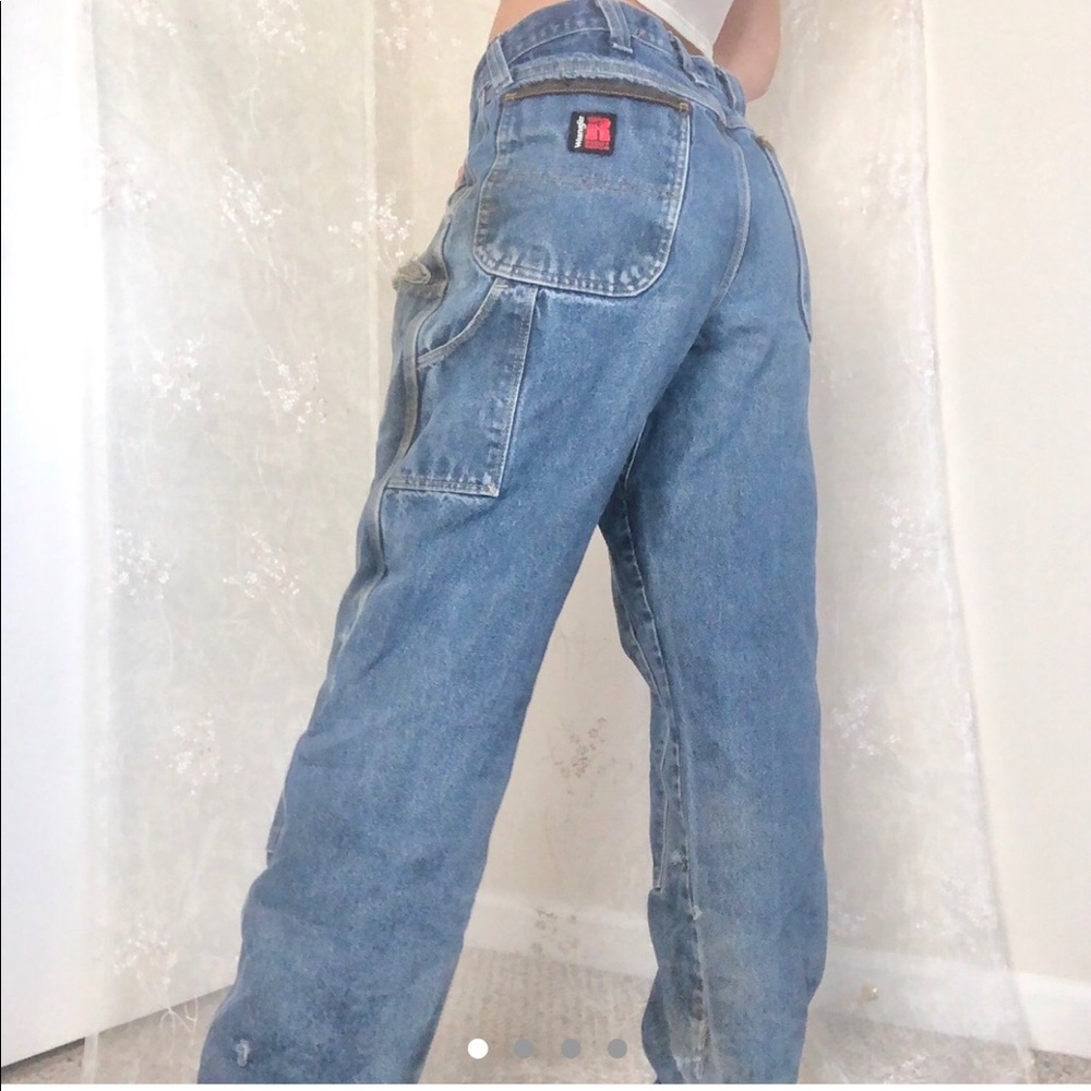 wrangler 34x32 painter carpenter blue jeans!